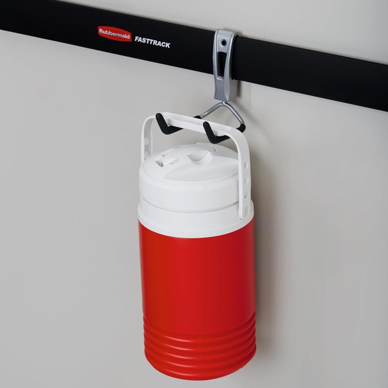 Rubbermaid 1784456 FastTrack Wall Mounted Rope, Hose, or Tool Garage Storage Utility Hook, Supports Up to 25 Pounds Each (4 Pack) - Image 3